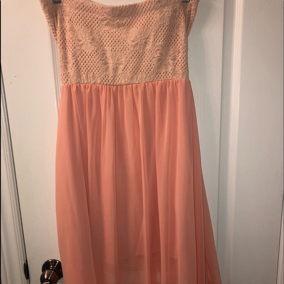 High low light pink dress - Picture 3 of 3